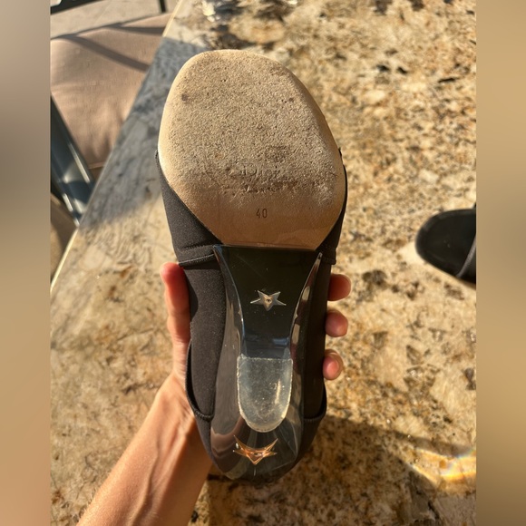 Dior etoile lucite lace up heels in black - Picture 6 of 6